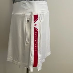 Level Wear Rivercrest Golf Skirt White & Red Large skirt